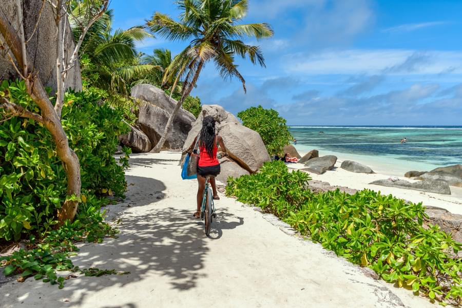 Self-Guided La Digue Bicycle Tour Image