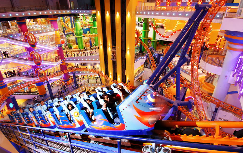 Feel the thrill as you enjoy roller coaster ride