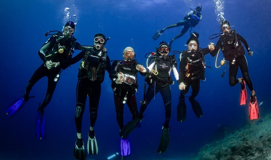 Try Guided Diving with your companions