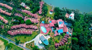 Aerial view of the resort