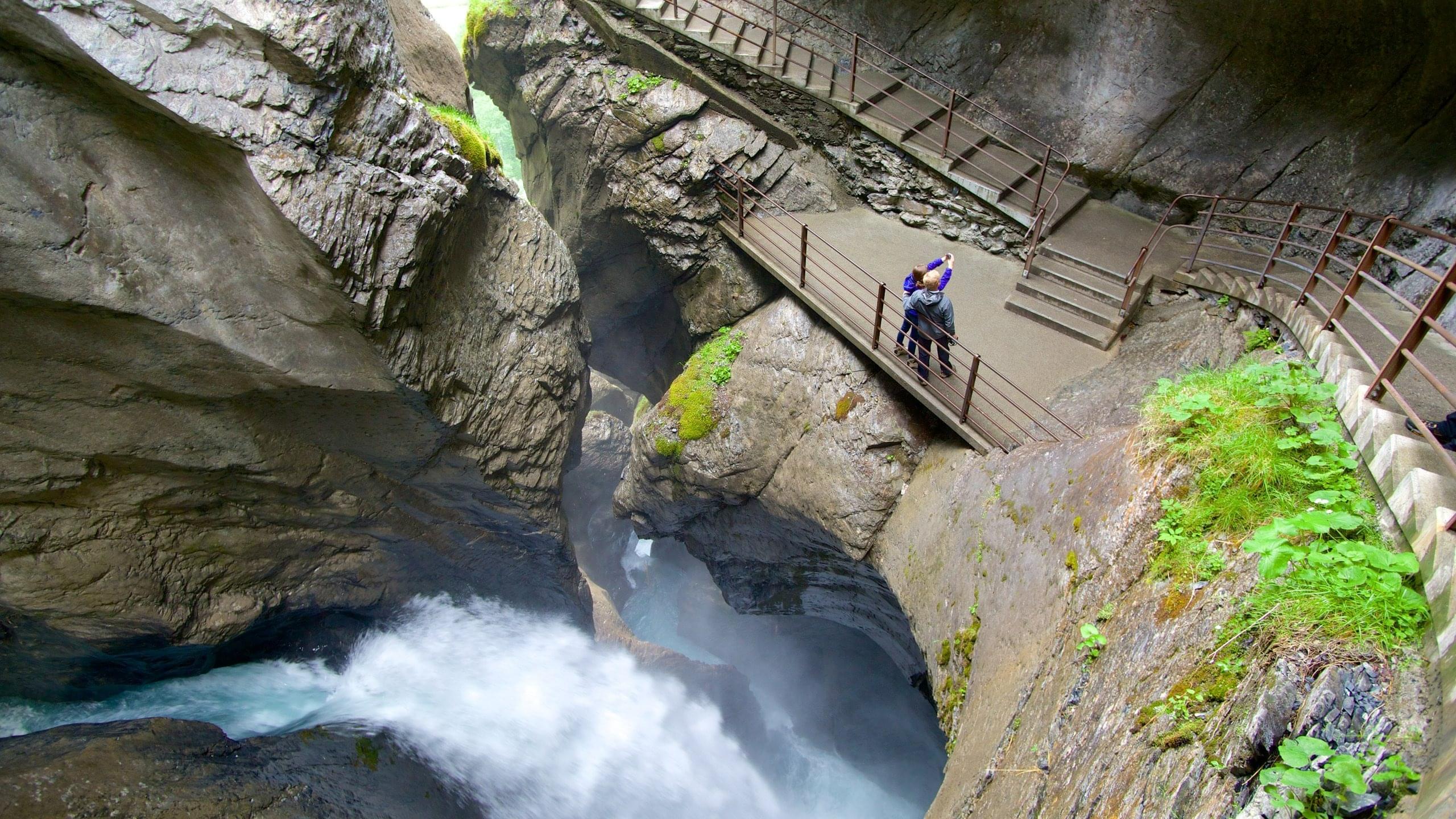 Trümmelbach Waterfall Overview