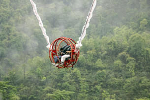 Try Reverse Bungee Jumping in Rishikesh
