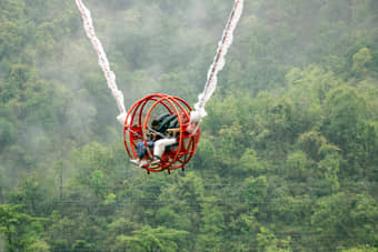Try Reverse Bungee Jumping in Rishikesh