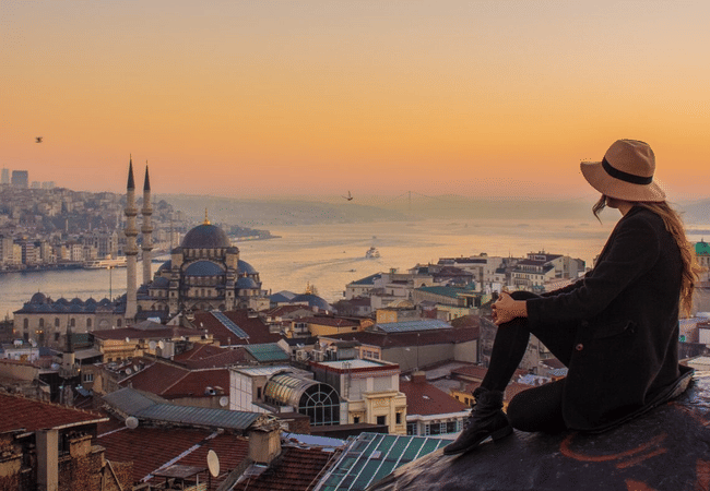 Witness the stunning cityscape of Istanbul