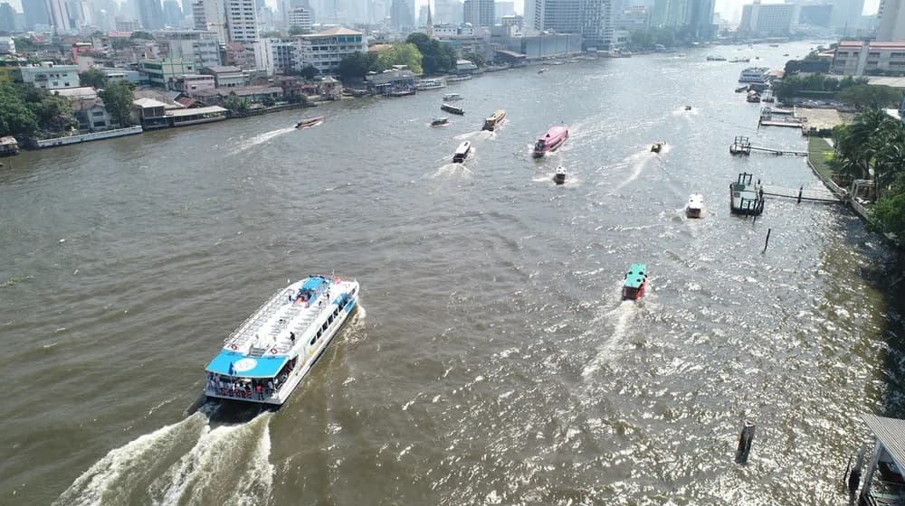 Hop On Hop Off Ferry Bangkok Image