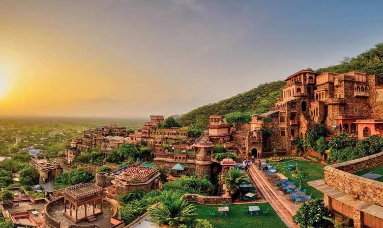 Experience a luxury stay at the Neemrana Fort Palace in Rajasthan