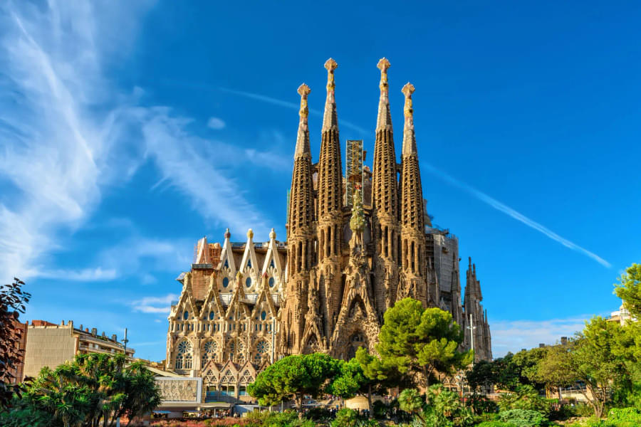 Behold the architectural marvel of Sagrada Familia, where divine beauty meets visionary design