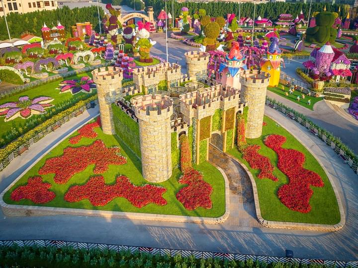 Floral Castle In Miracle Garden