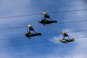 SlotZilla Zip line in Las Vegas