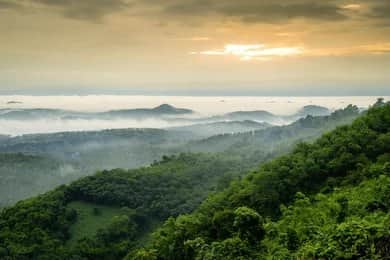 Capture the sunset from the top viewpoint