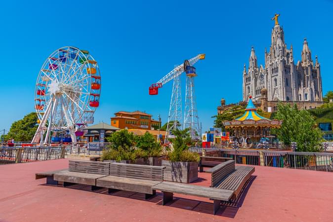 Tibidabo Amusement Park in Barcelona
