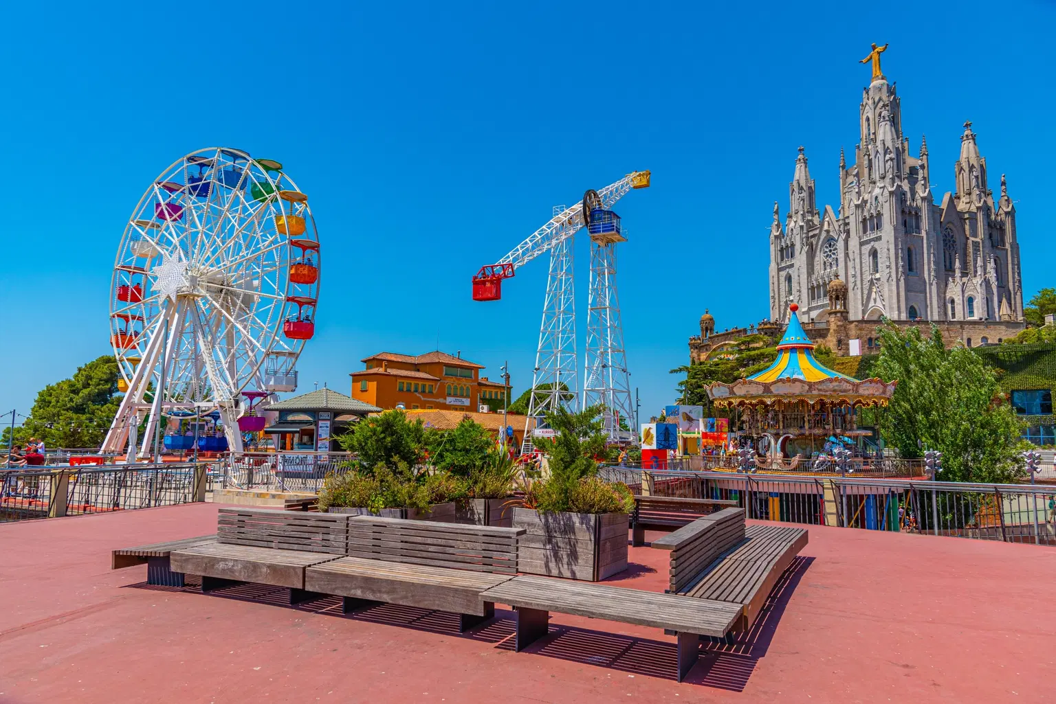Tibidabo Amusement Park in Barcelona