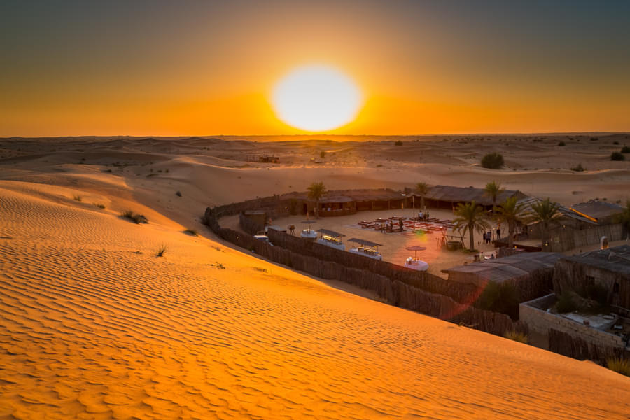 Timings Of 15-Min Helicopter Tour of Dubai & Red Dunes Desert Safari with Bedouin Camp Experience