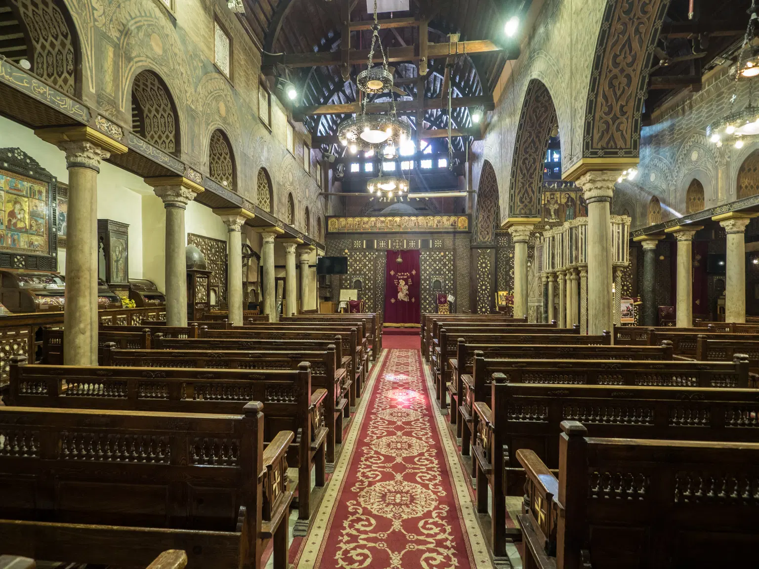 Admire the architecture of The Hanging Church