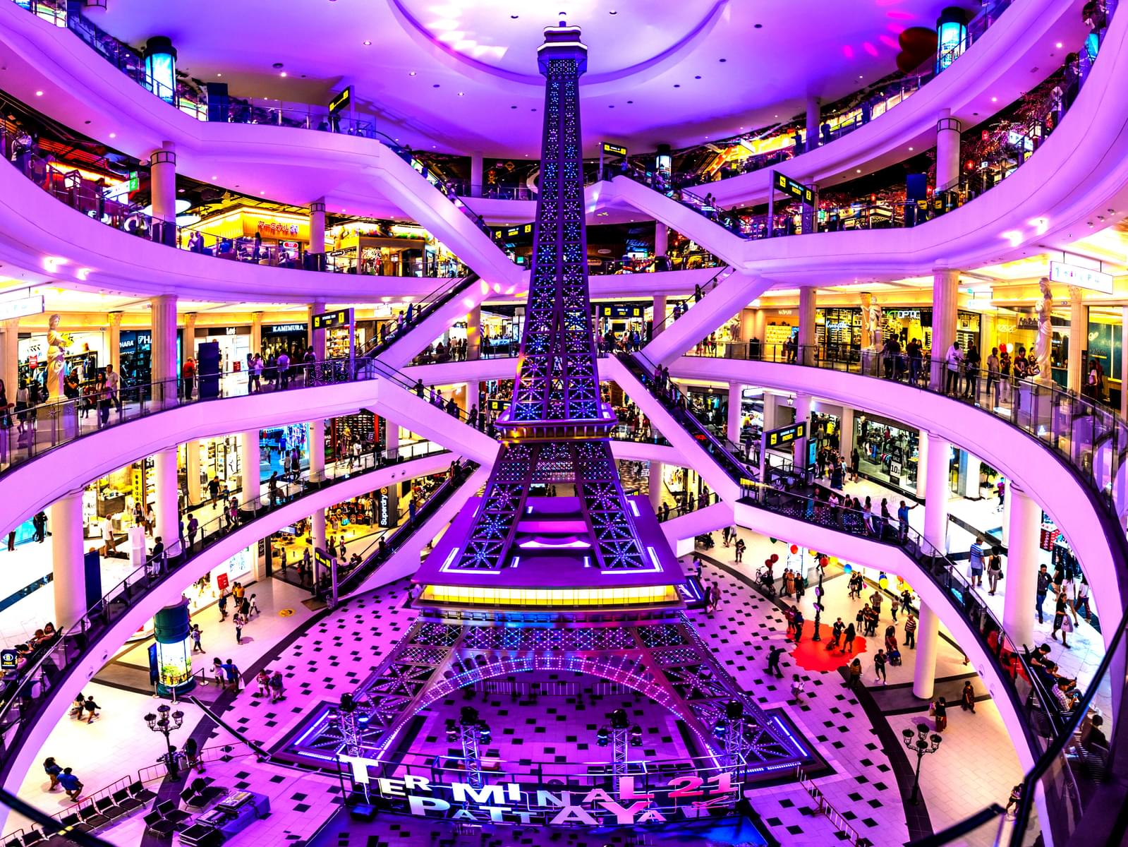 A fashionable shopping mall