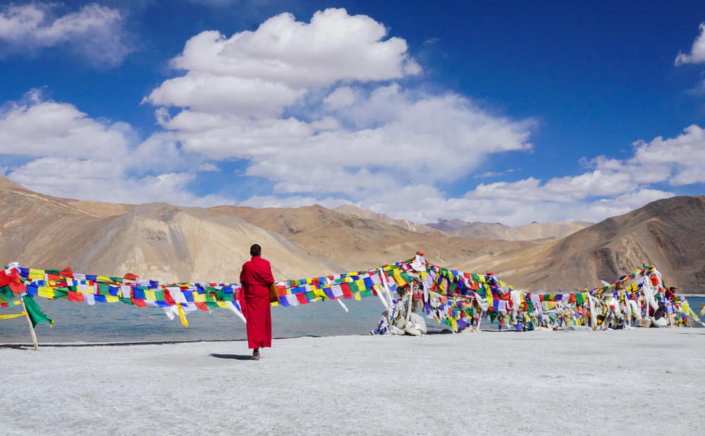 Experience the beauty and wonder of Pangong Tso Lake, one of the world's highest saltwater lakes.
