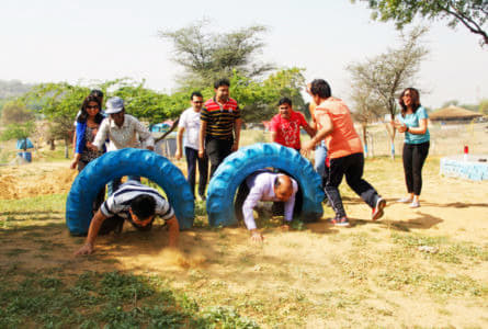 Camping at Damdama Lake Image