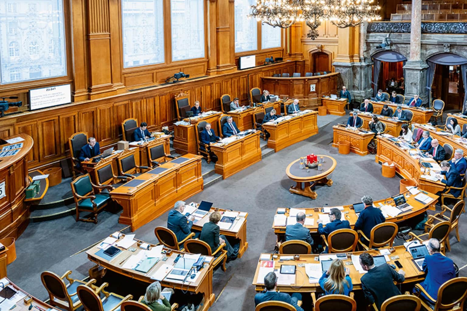 Walk into the Council of States Chamber