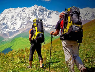 Kickstart the exciting Beas Kund trek by exploring Manali's charms and witnessing the snow-capped mountains