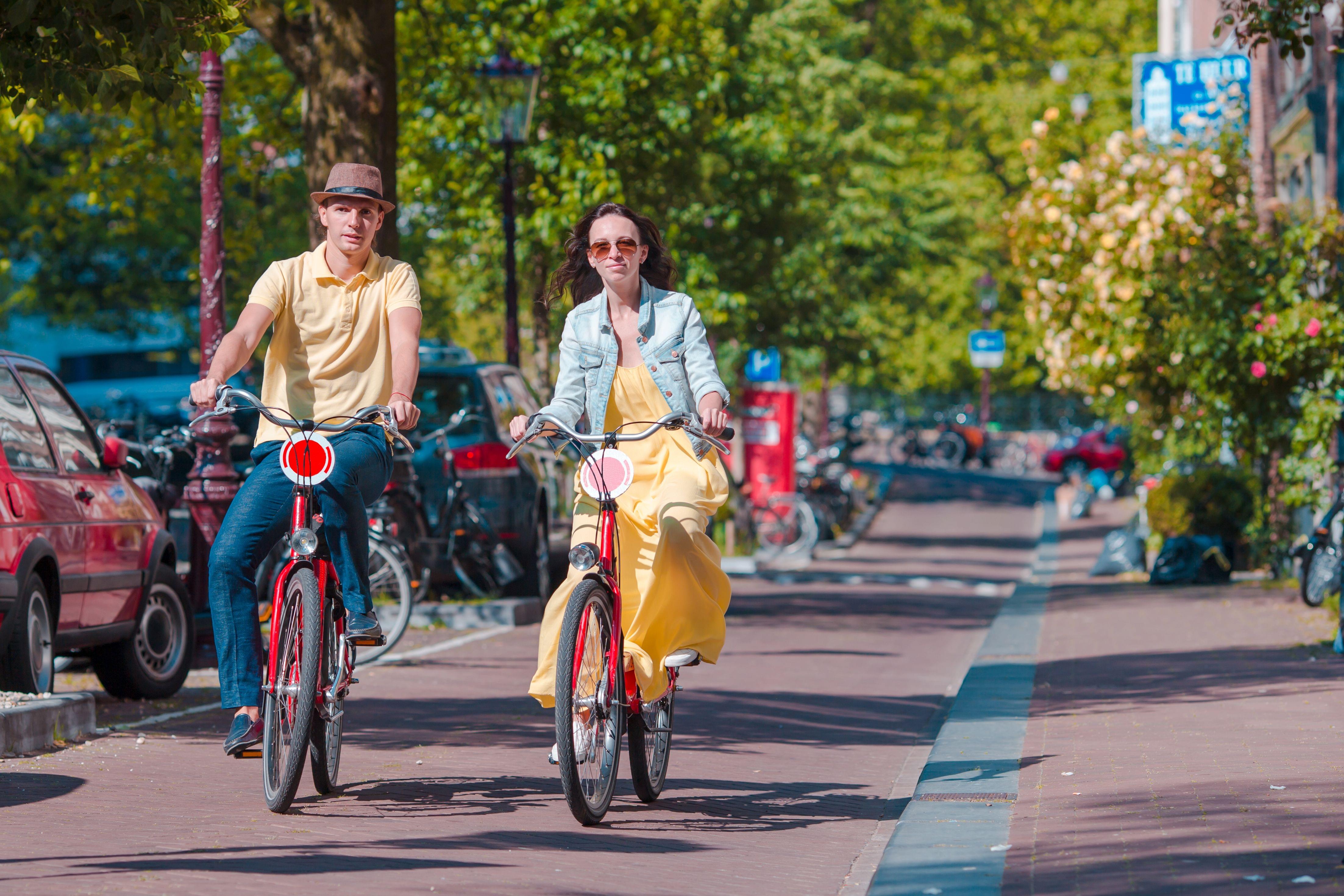 Couples on Bike in Amsterdam