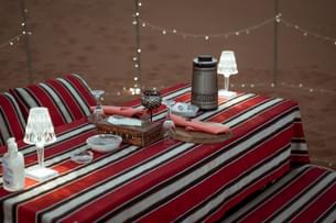 Enjoy a romantic candle light dinner on private dunes