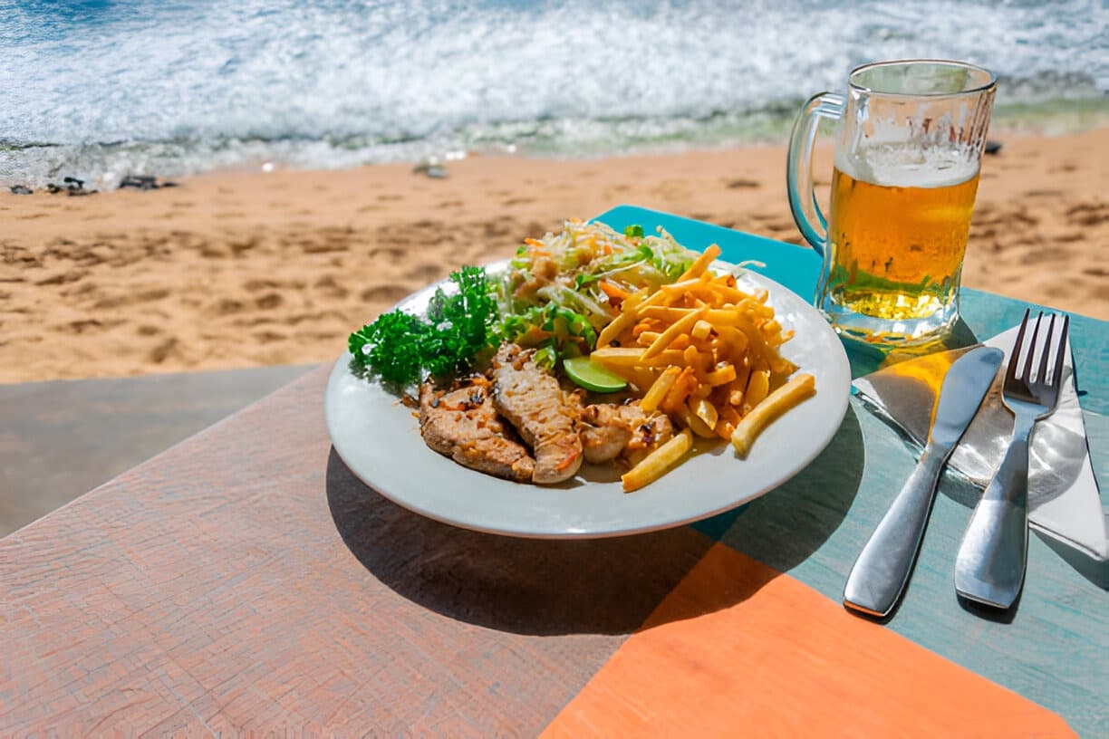 Try Goan seafood plates with local staples