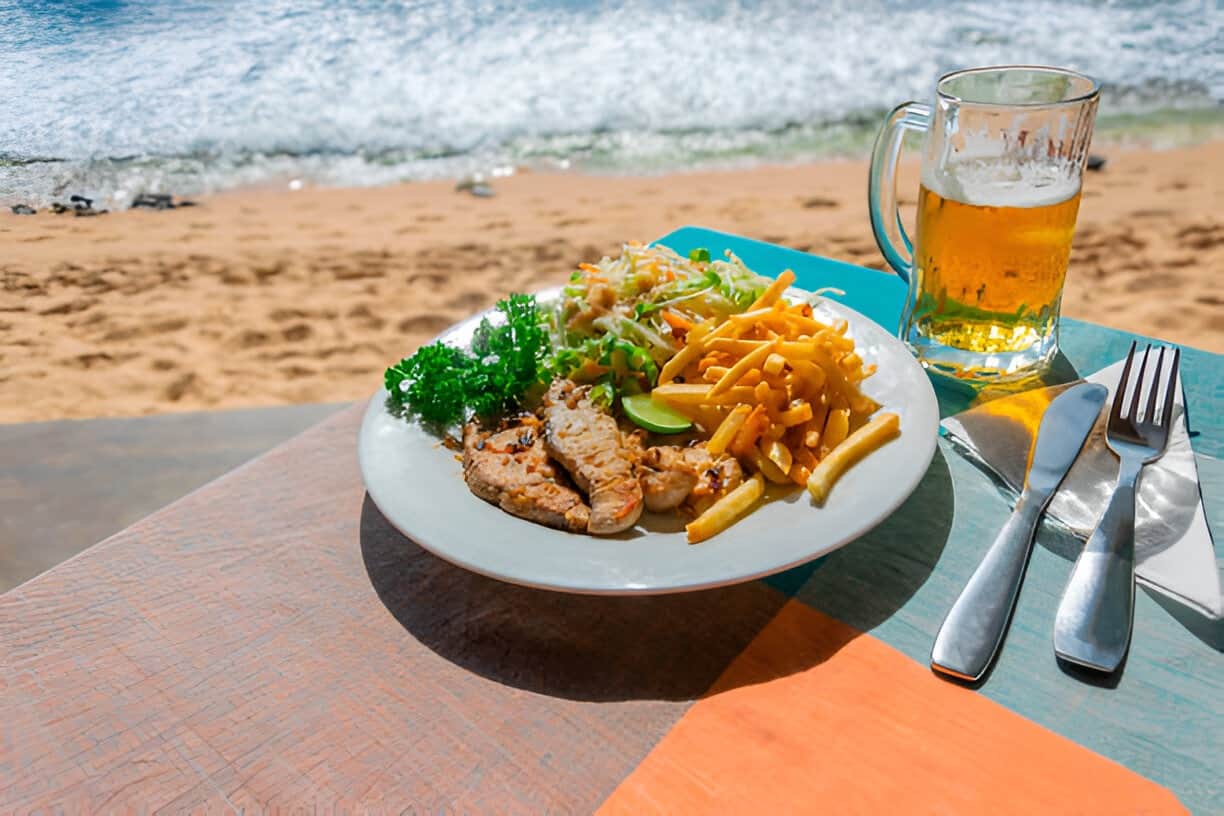 Try Goan seafood plates with local staples