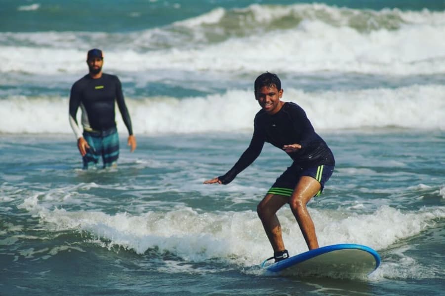 Surfing In Pondicherry Image