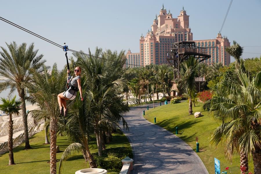 Have an adrenaline-pumping experience at Atlantean Flyer zip line