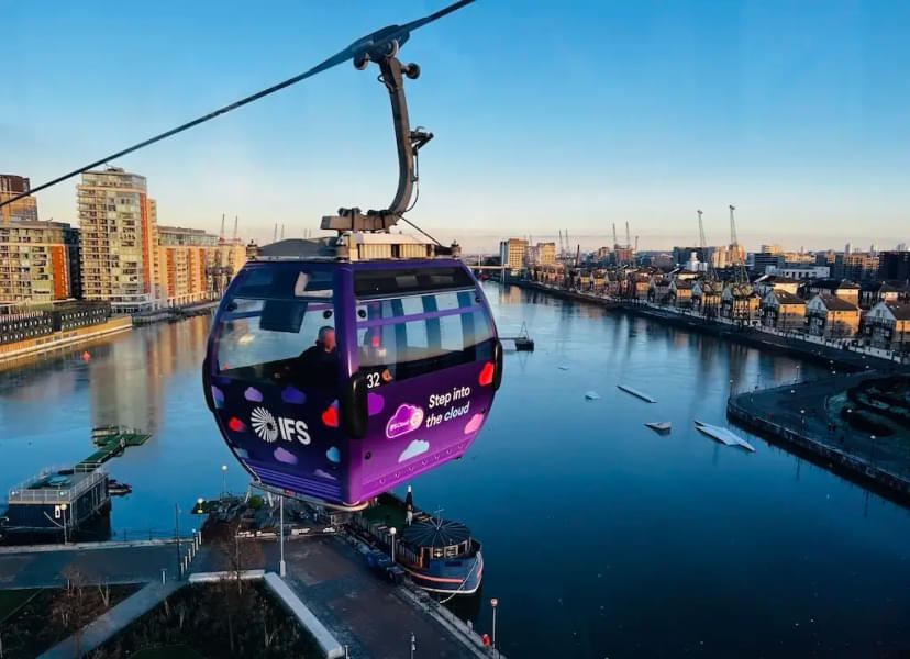 Ride over the river Thames on a IFS Cloud Cable Car gondola