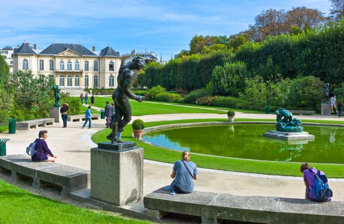 Gardens at Rodin Museum Paris