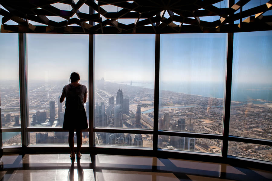 Mesmerizing cityscape view from the top of Burj Khalifa