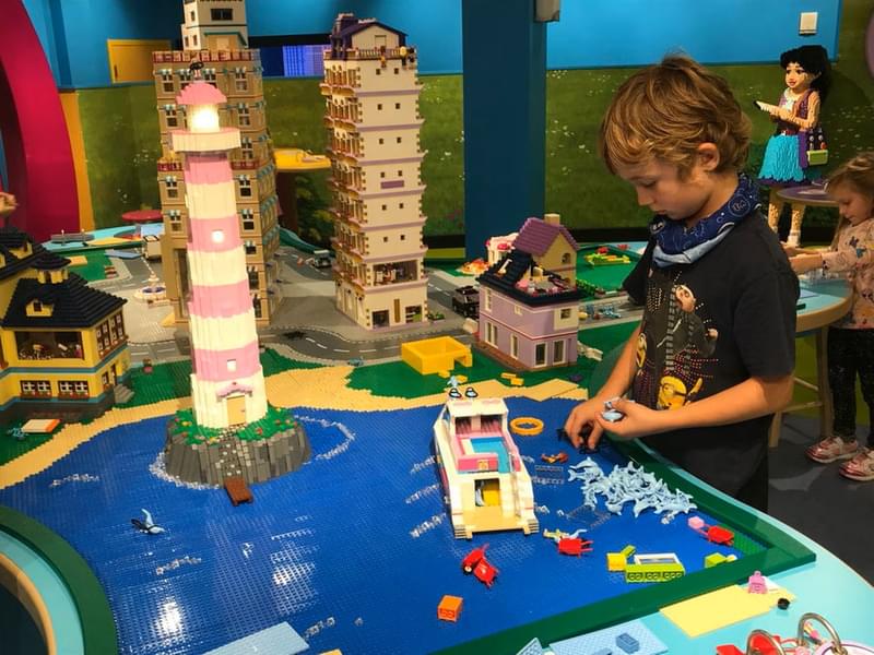 Participate in various games and activities at the Legoland discovery center