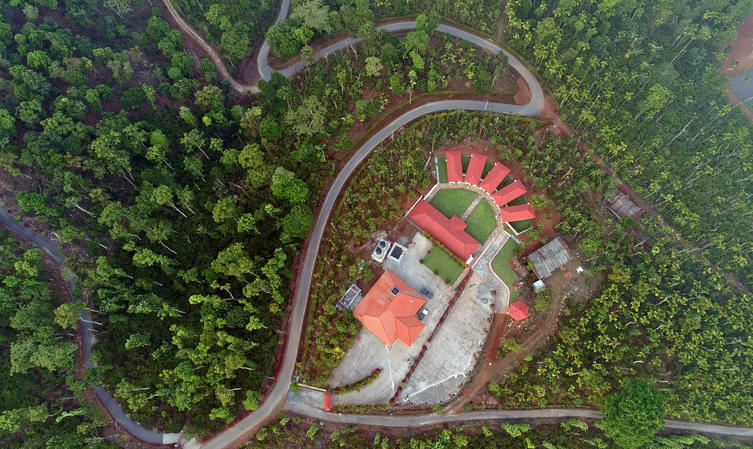 Aerial View amidst Lush Greenery