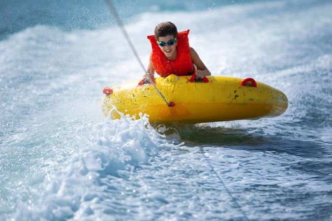 Glide over waves at Elephant Beach’s thrilling sofa ride