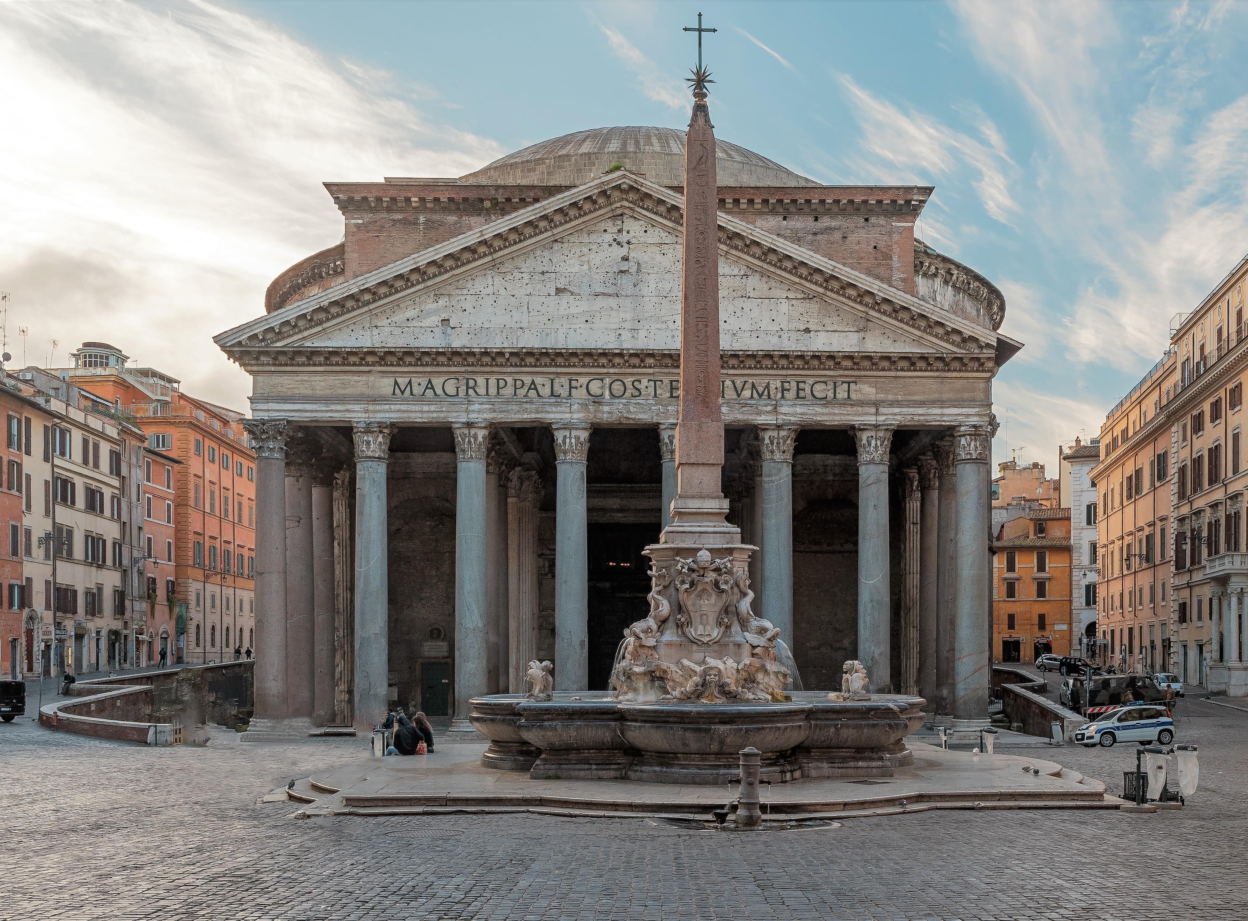 The exterior of the Pantheon