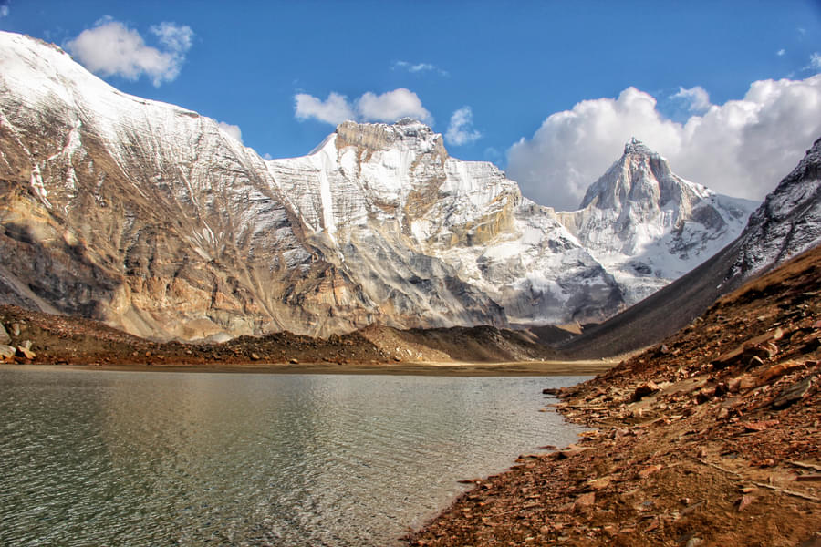 Kedar Tal is one of the most beautiful high altitude lakes in India