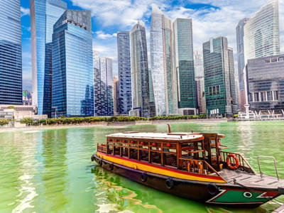 Enjoy 40-minutes boat cruise on the Singapore River