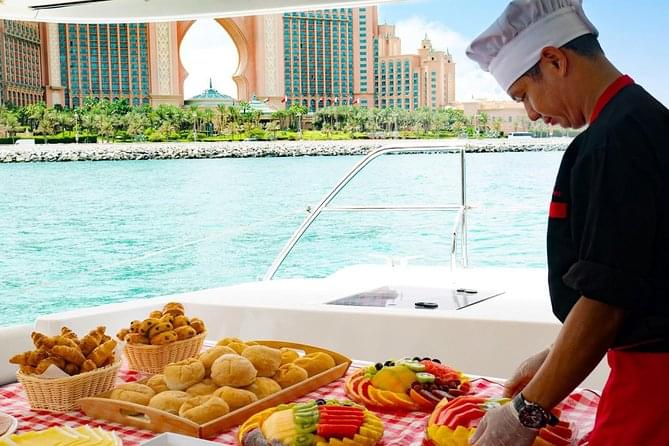 Enjoy some freshly prepared BBQ at the Dubai marina Yatch Tour