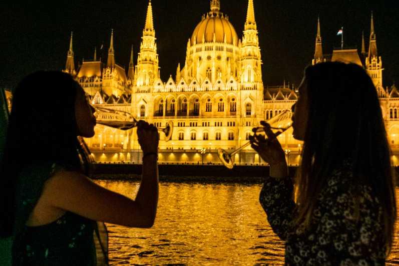 Admire the stunning night view across river Danube