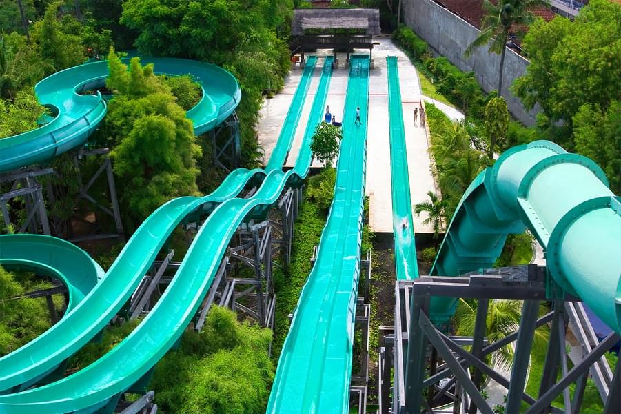 Let the adernaline rush through you ride the extreme water slides