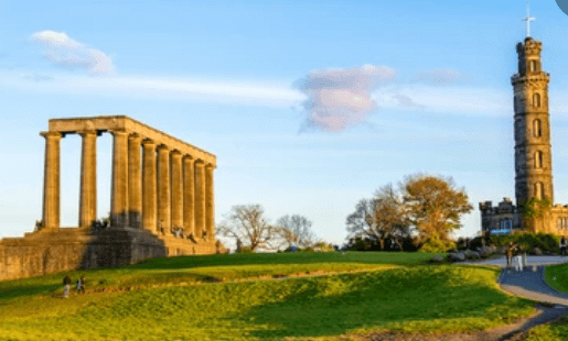Calton Hill And The Scottish National Monument