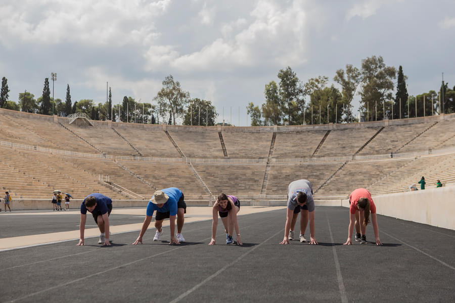 Olympic Games Workout in Panathenaic Stadium Image