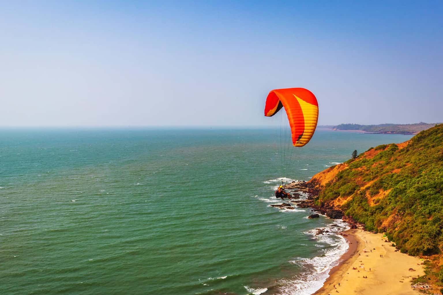 Paragliding at Arambol Beach, Goa with Free Videography
