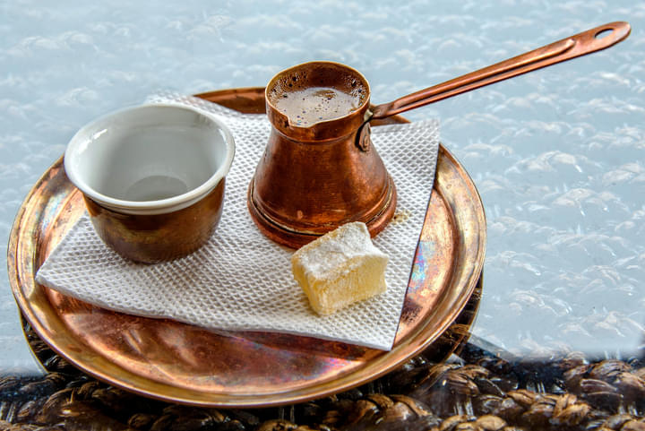 Enjoy a Greek Coffee in a Traditional Cafe