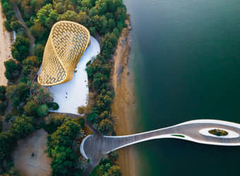 Visit the stunning Al Noor Island, where art meets nature