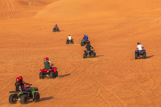 Quad Biking at the Desert Dubai