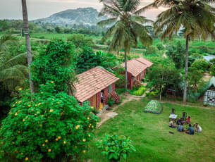 Areal view of Nature Adventure Camping site In Kanakapura