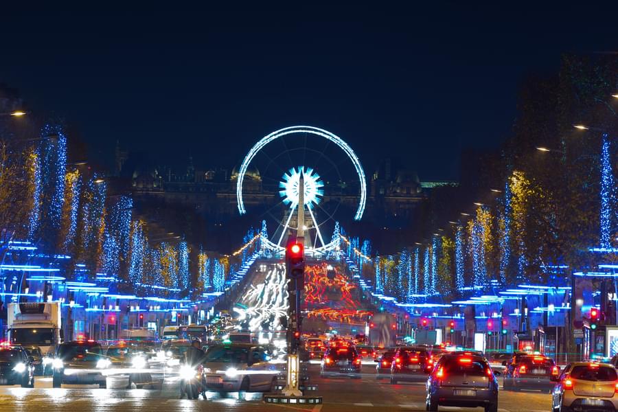 Champ Elysees on New Year