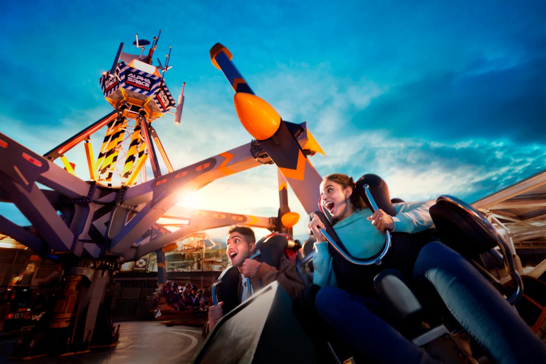Feel the thrill while enjoying the rides